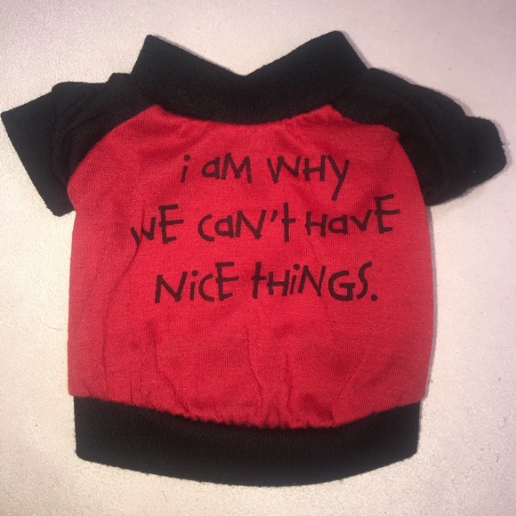 Other - Dog Pet XS Animal Shirt T-Shirt Tee Top Red Black Other - Dog Pet XS Animal Shirt T-Shirt Tee Top Red Black